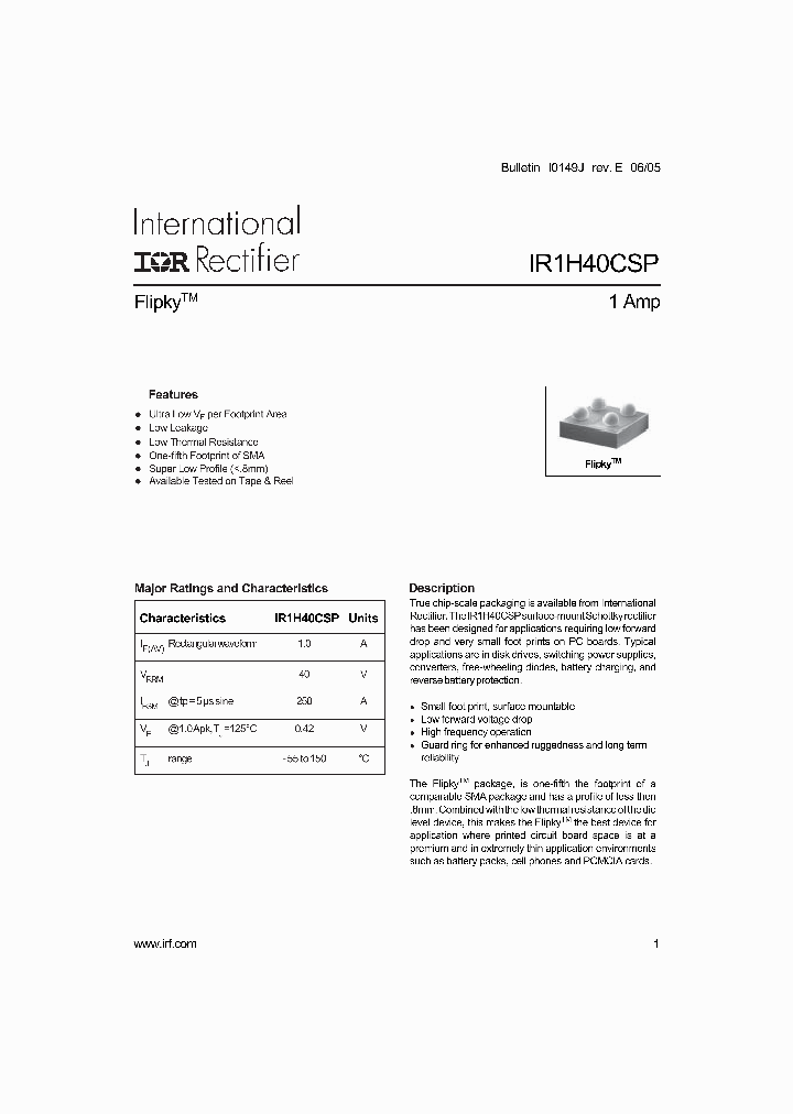 IR1H40CSP_555543.PDF Datasheet