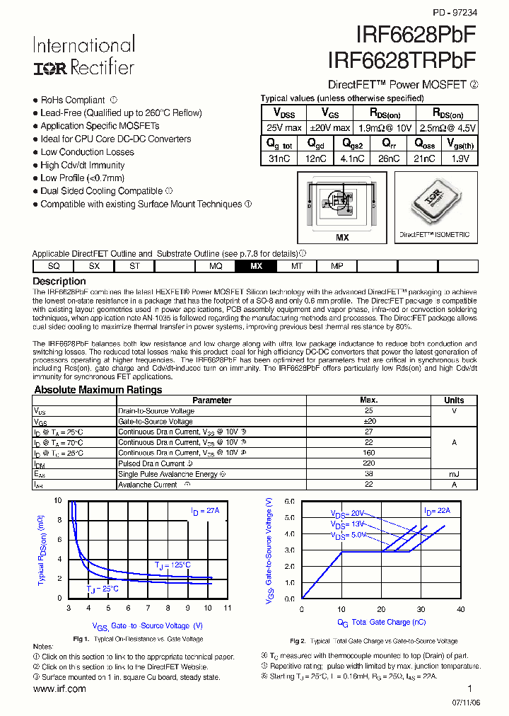 IRF6628PBF_524705.PDF Datasheet