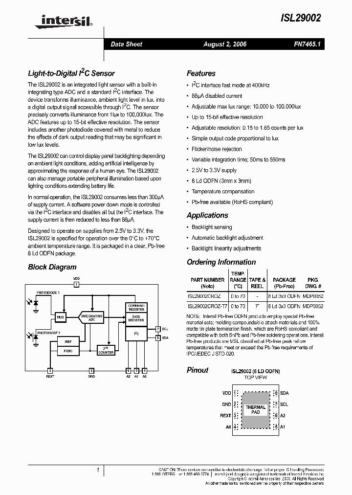 ISL29002_559024.PDF Datasheet