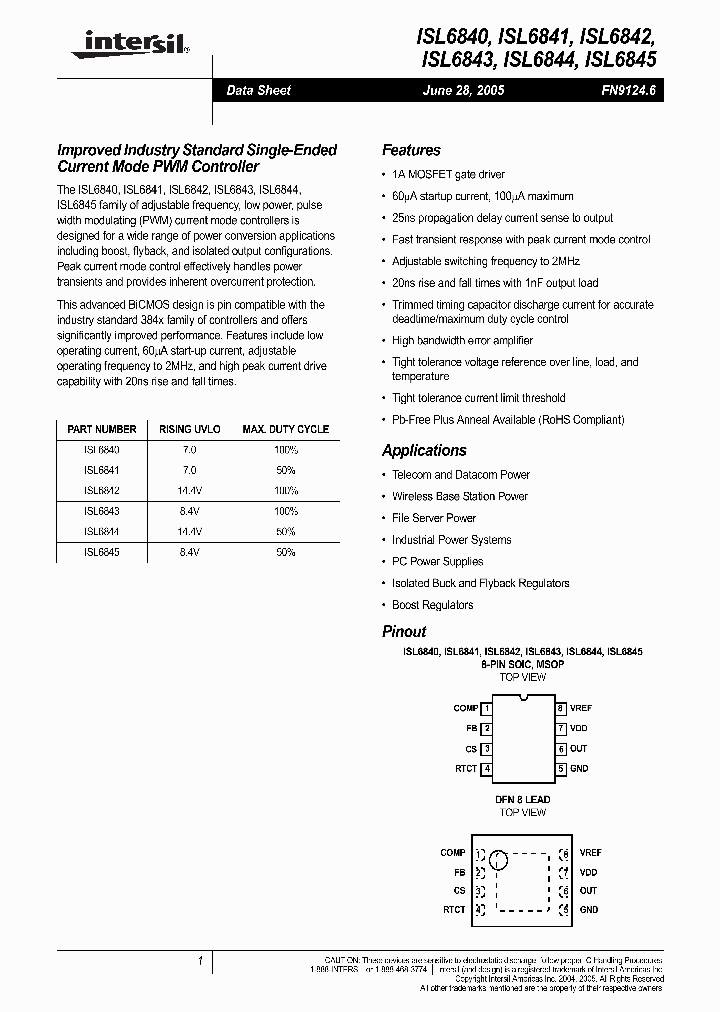 ISL6840_538300.PDF Datasheet