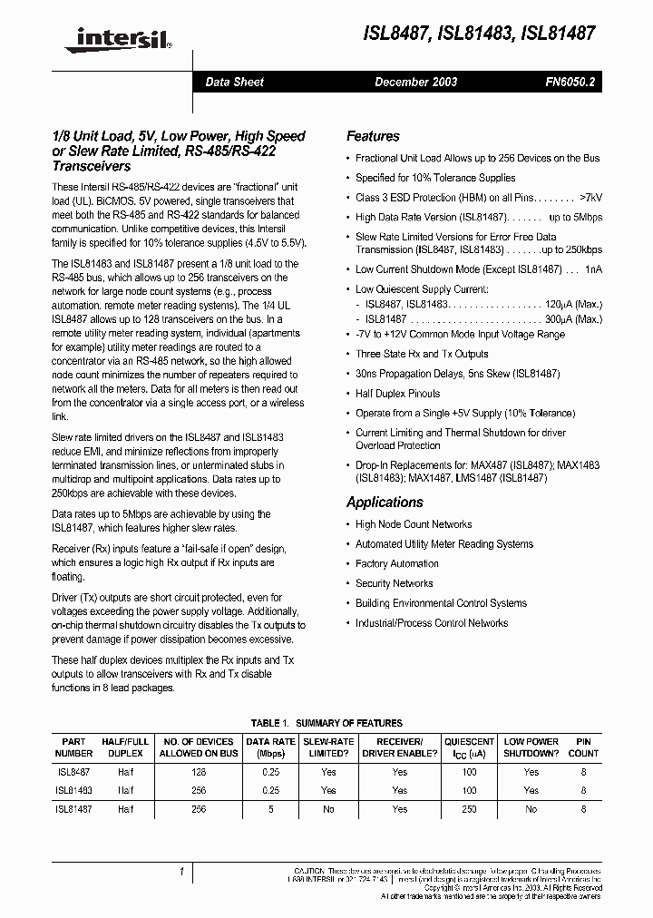 ISL81483_549390.PDF Datasheet