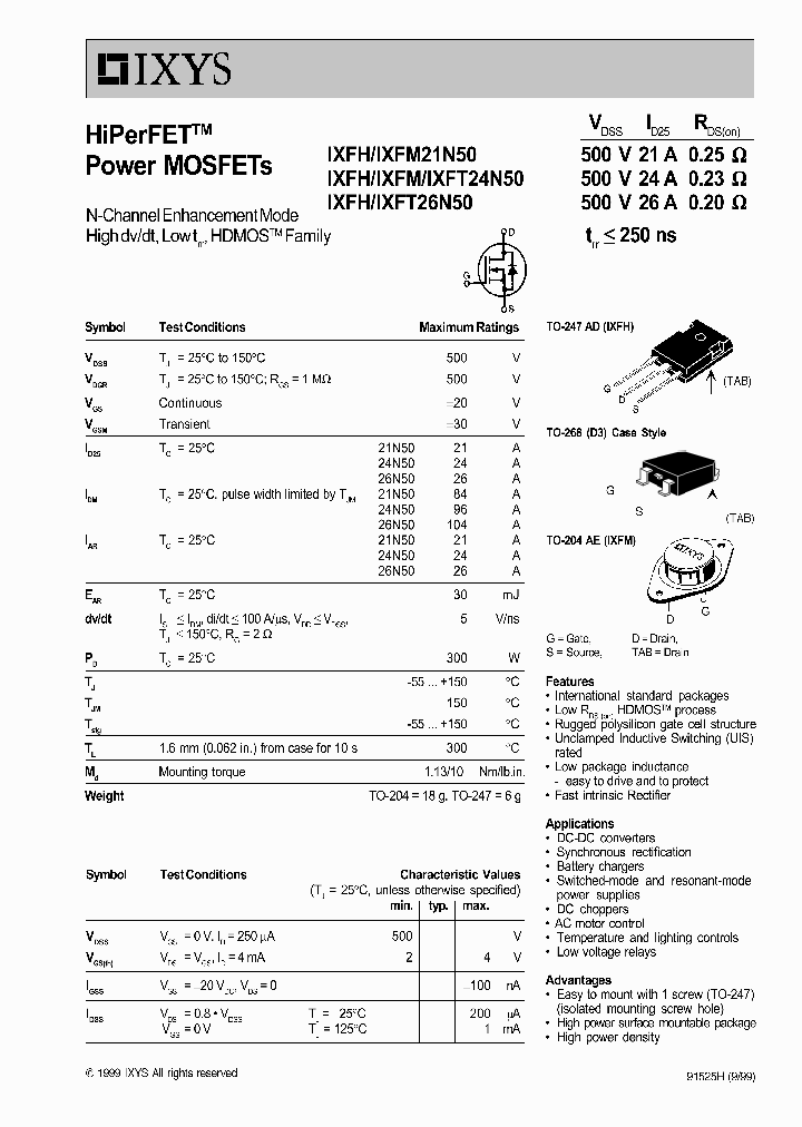 IXFHB24N50_503385.PDF Datasheet