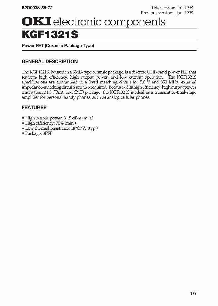 KGF1321S_498499.PDF Datasheet