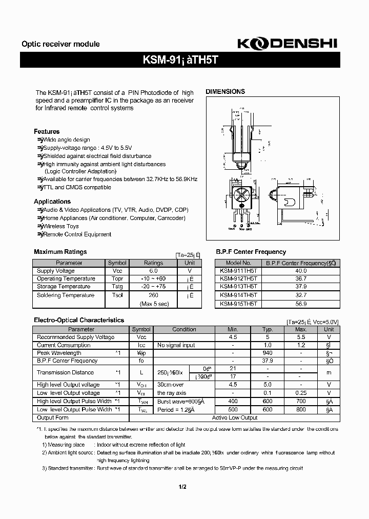 KSM-911TH5T_493827.PDF Datasheet