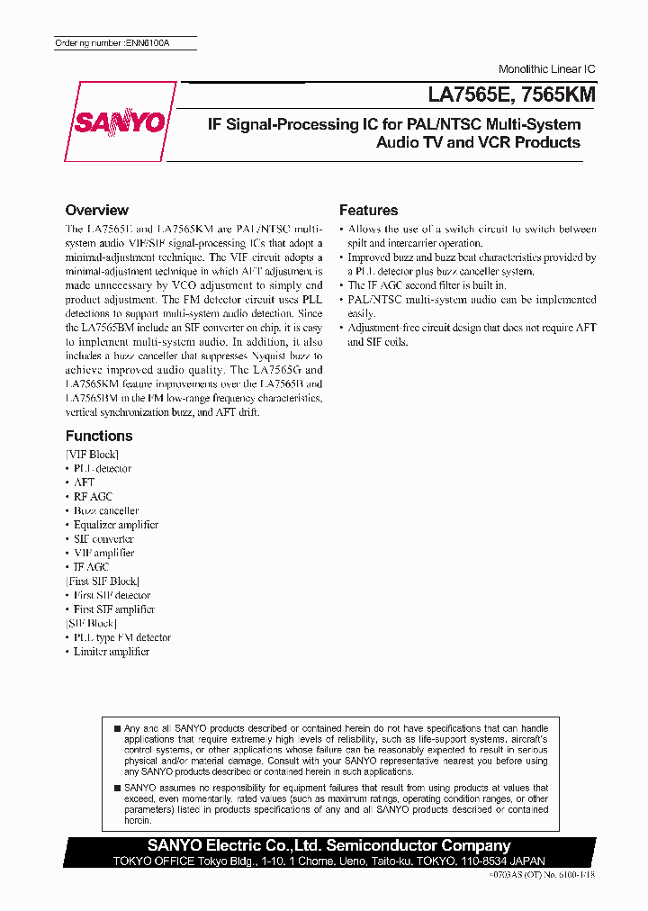 LA7565E_522052.PDF Datasheet