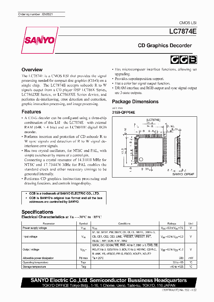 LC7874E_494642.PDF Datasheet
