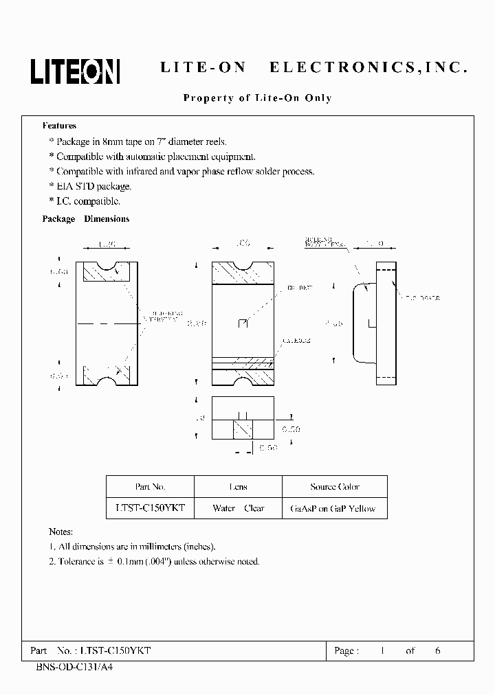 LTST-C150YKT_492216.PDF Datasheet