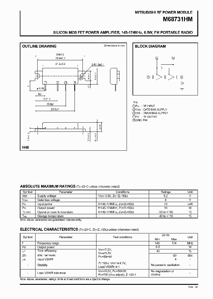M68731HM_491451.PDF Datasheet