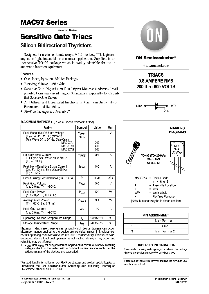 MAC97_492968.PDF Datasheet