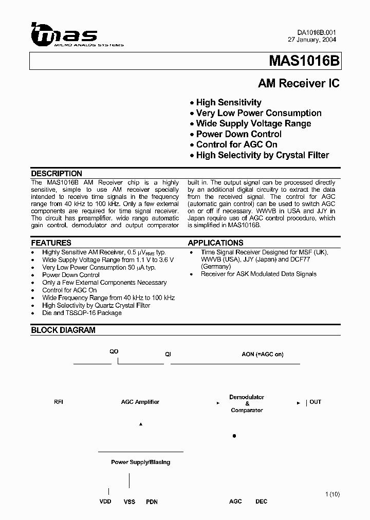 MAS1016B_545789.PDF Datasheet