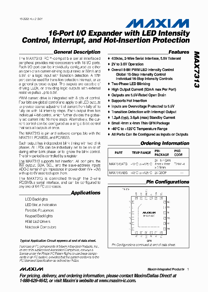 MAX7313AEG_502746.PDF Datasheet