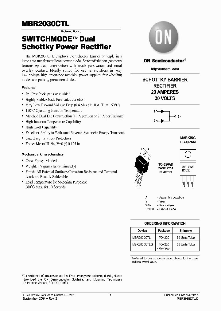 MBR2030CTL_541782.PDF Datasheet