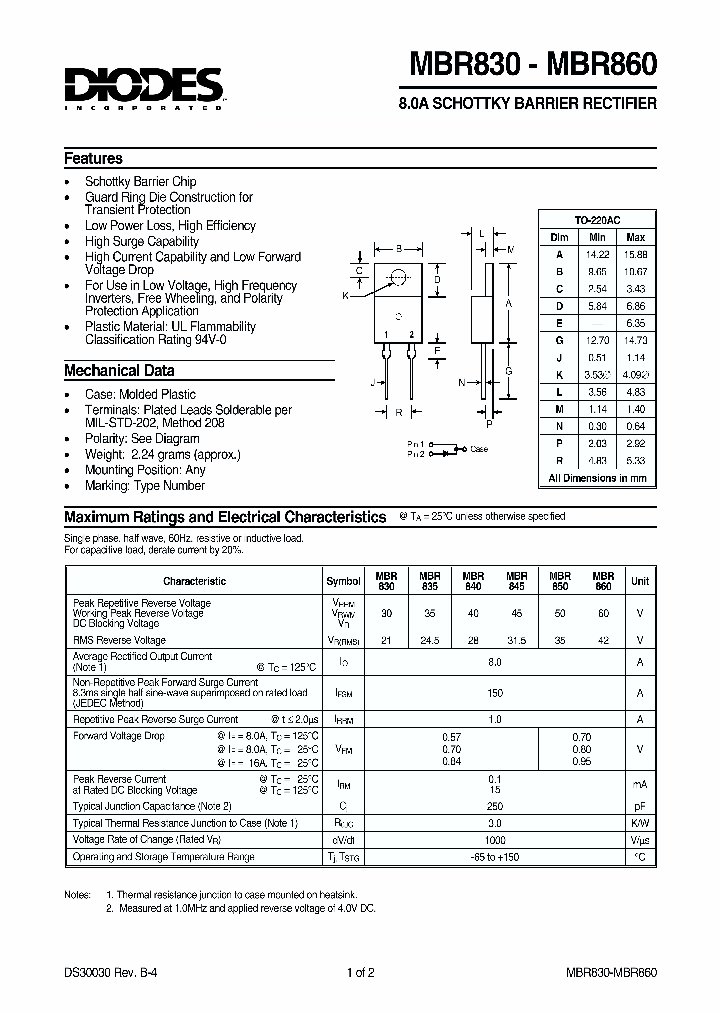 MBR835_498852.PDF Datasheet