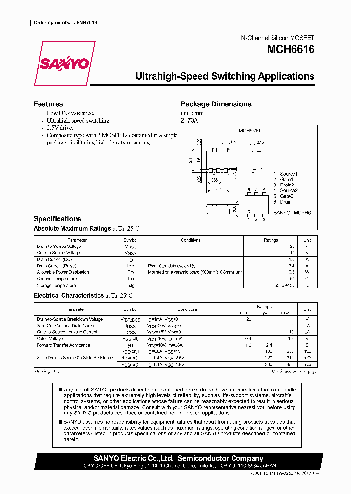 MCH6616_523426.PDF Datasheet