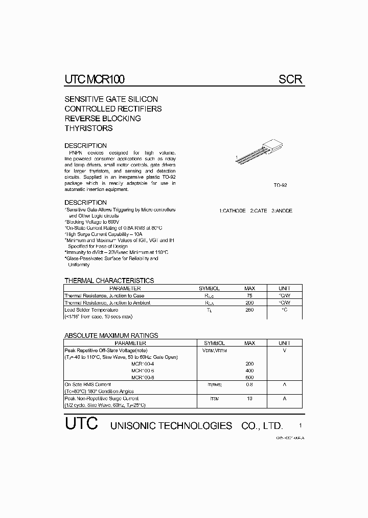 MCR100_524167.PDF Datasheet