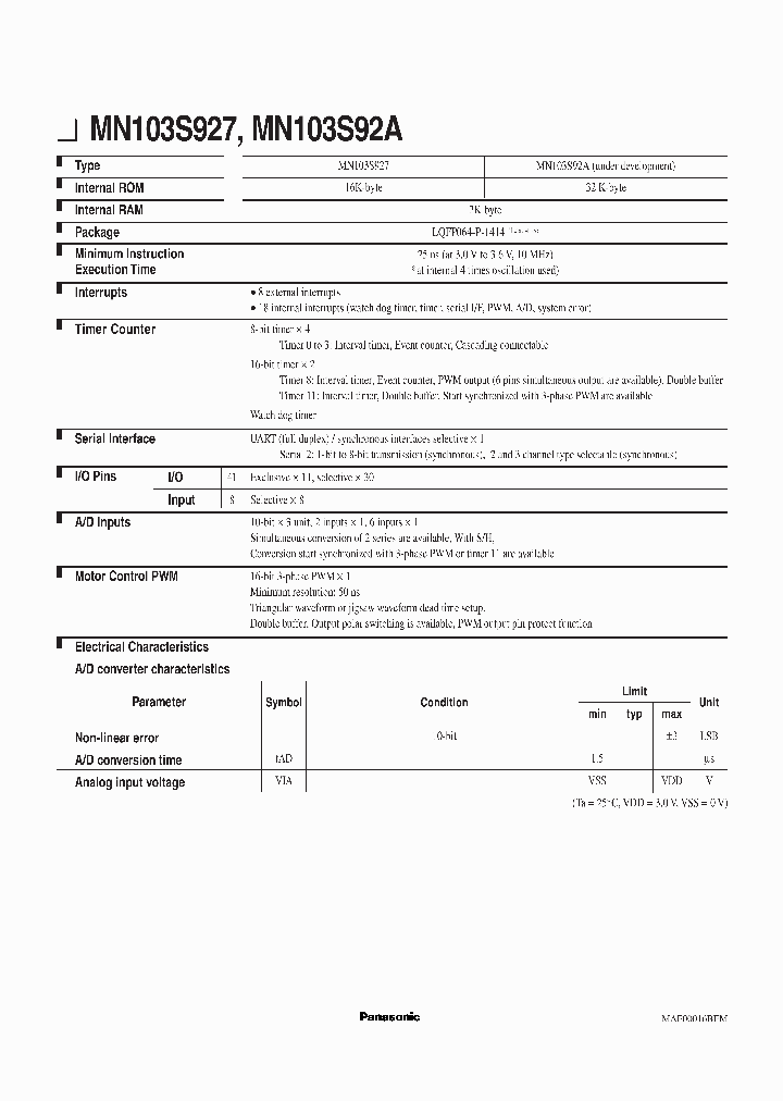 MN103SF92GBL_555027.PDF Datasheet