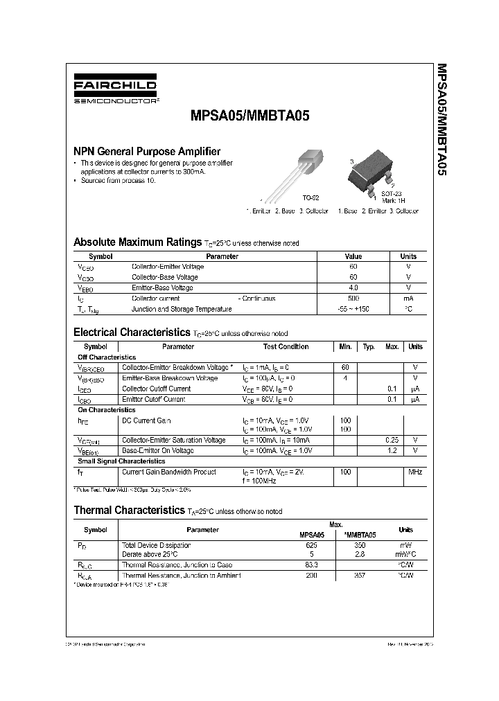 MPSA05_519406.PDF Datasheet