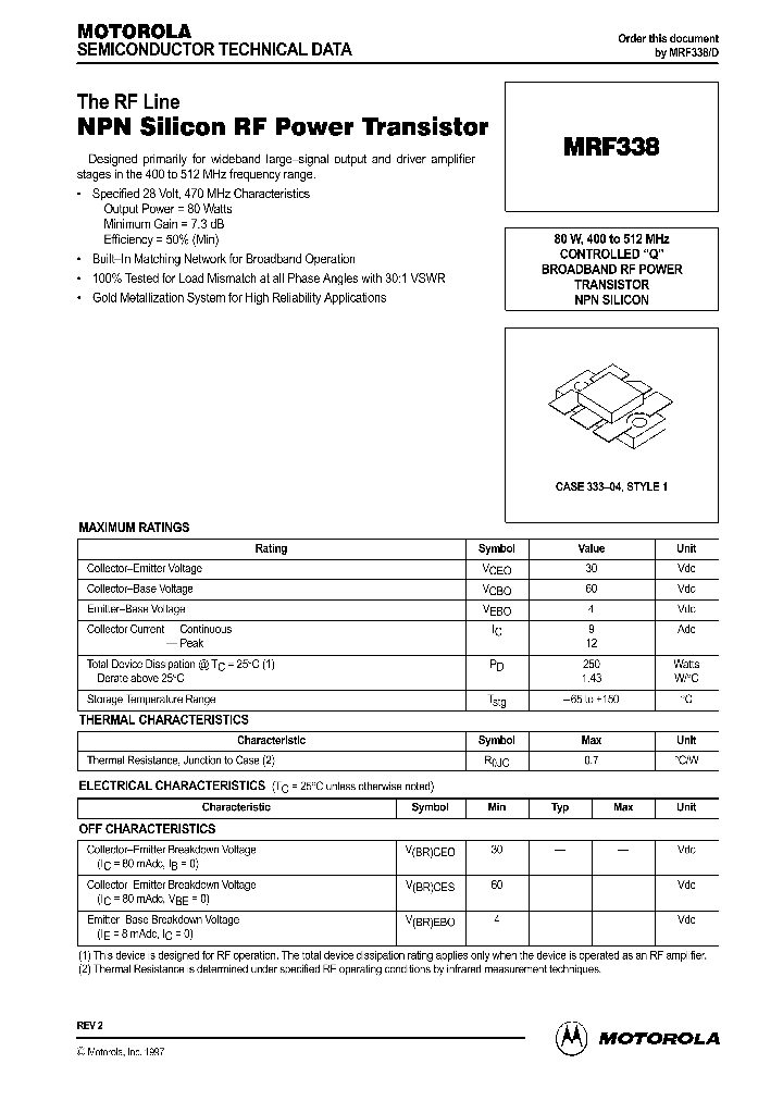 MRF338_549559.PDF Datasheet