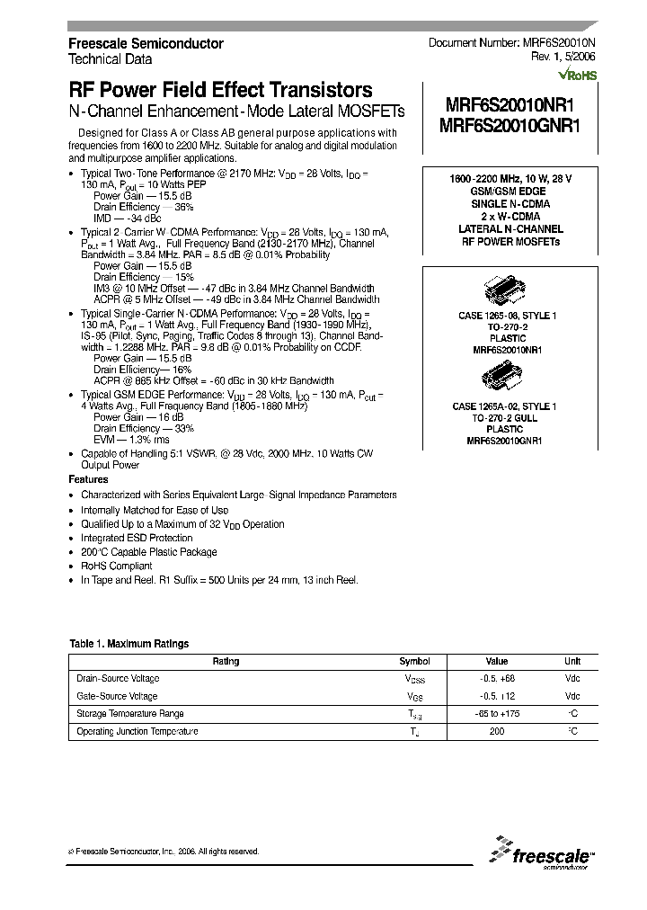 MRF6S20010N_549055.PDF Datasheet