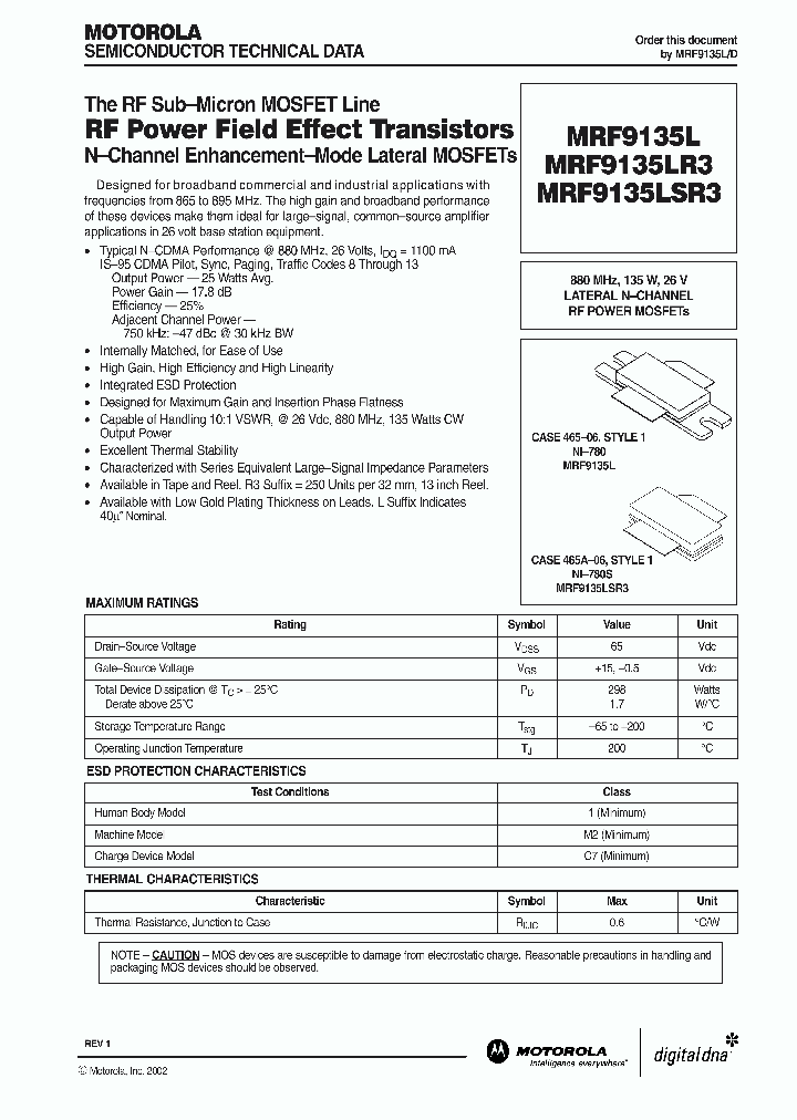 MRF9135LR3_537377.PDF Datasheet