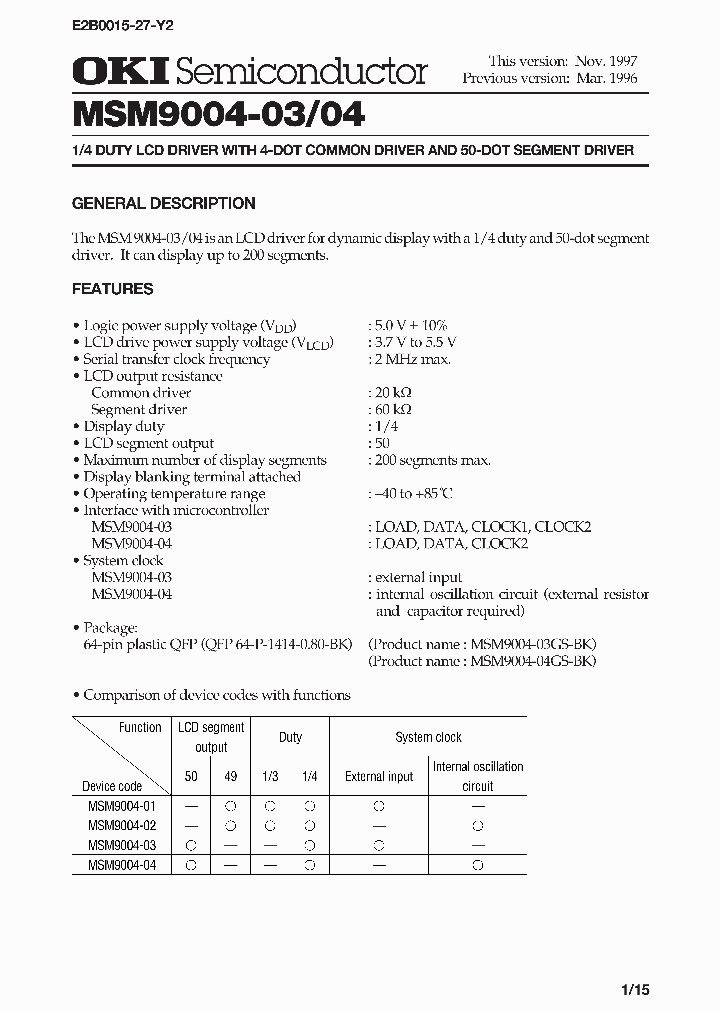 MSM9004_534853.PDF Datasheet