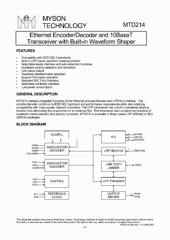 MTD214_546382.PDF Datasheet