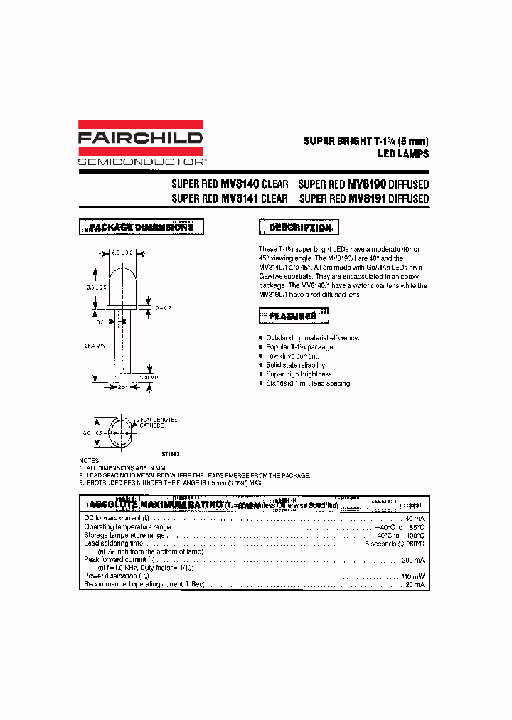MV8190_501685.PDF Datasheet