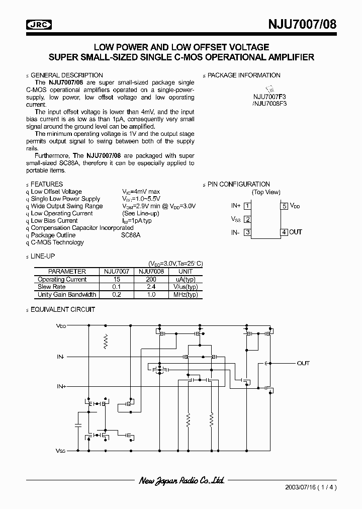NJU7007F3_532889.PDF Datasheet