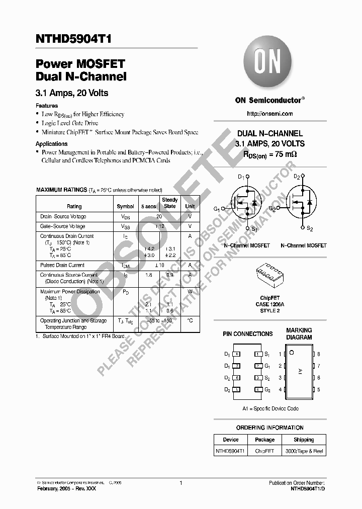 NTHD5904T1_542910.PDF Datasheet