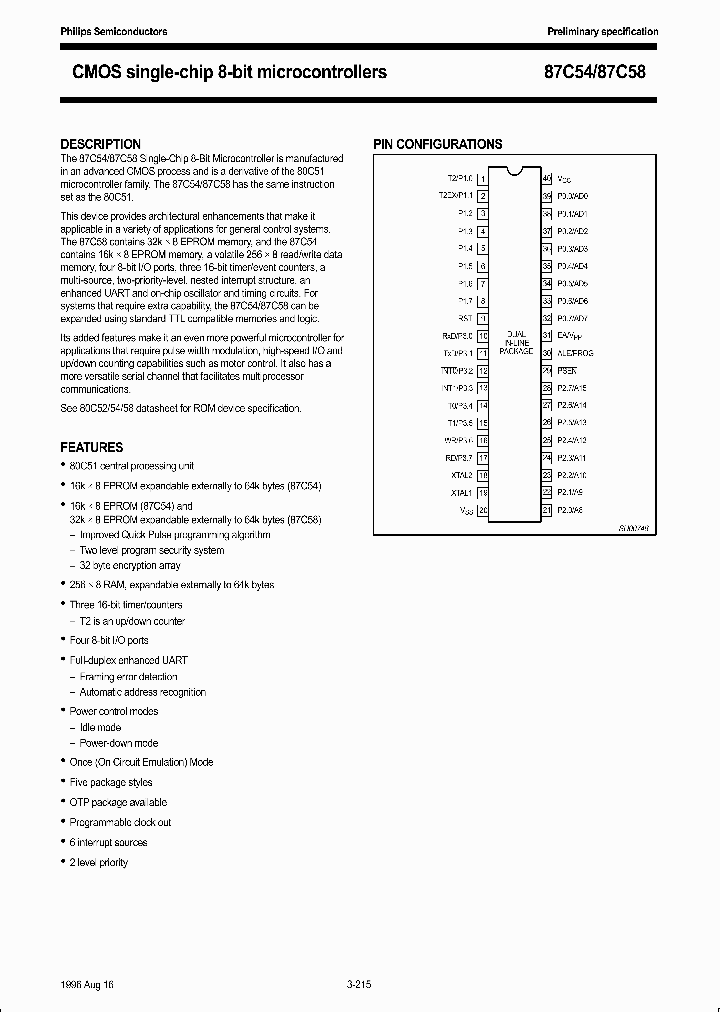 P87C54EBAA_517430.PDF Datasheet