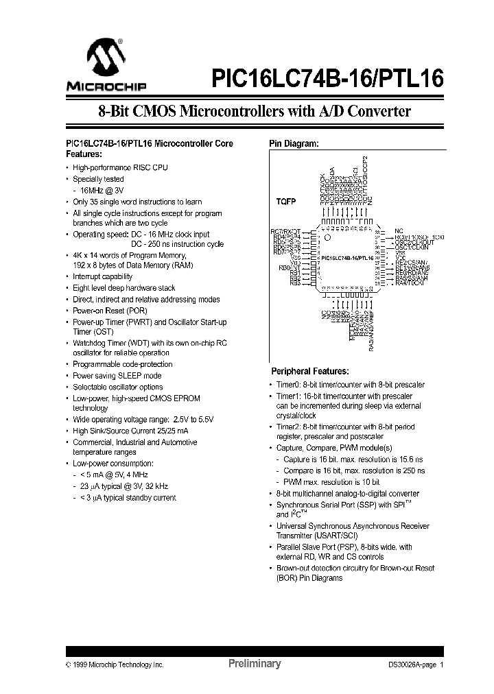 PIC16LC74B-16_498208.PDF Datasheet