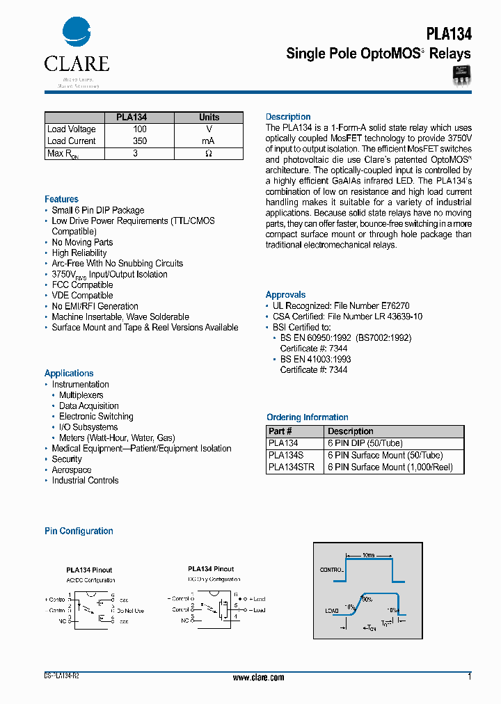 PLA134STR_540569.PDF Datasheet