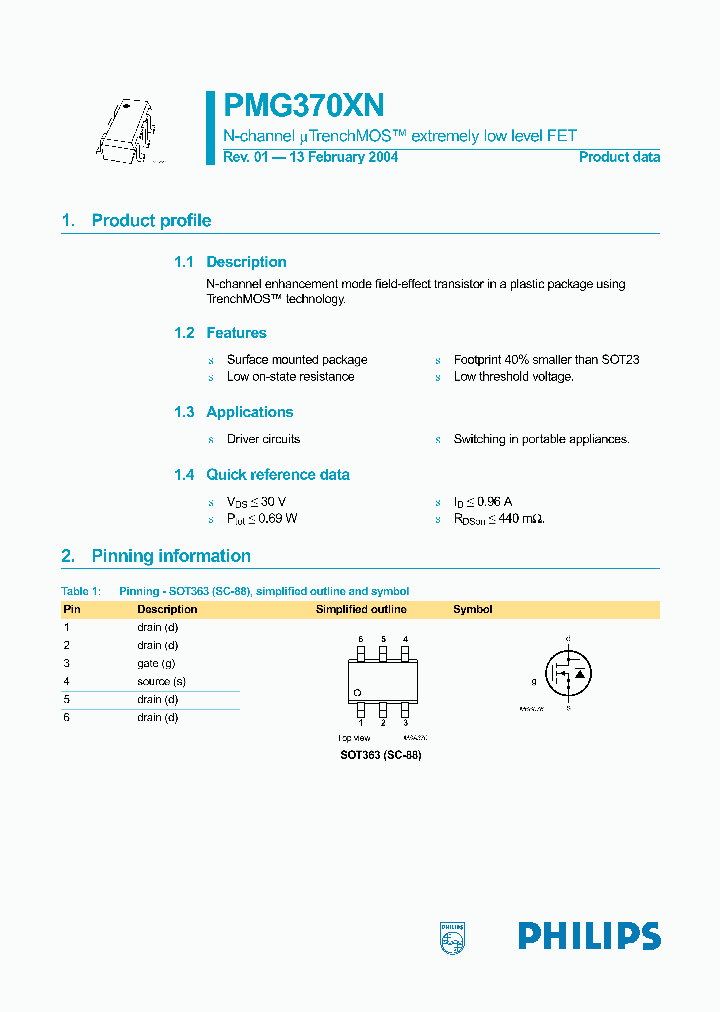 PMG370XN_487412.PDF Datasheet