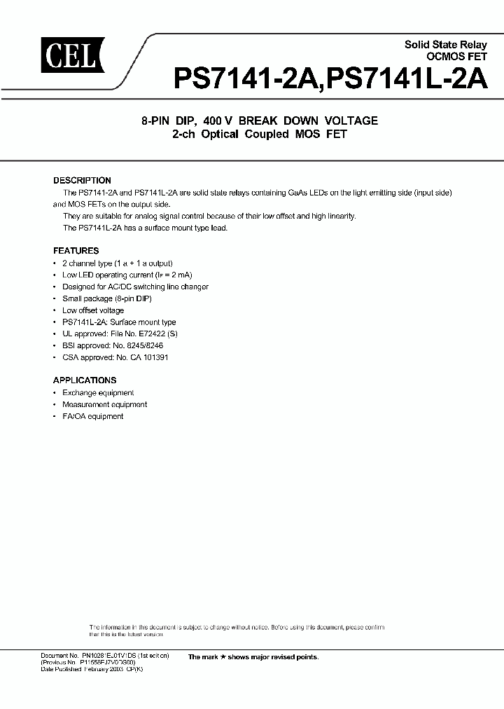 PS7141L-2A_535615.PDF Datasheet