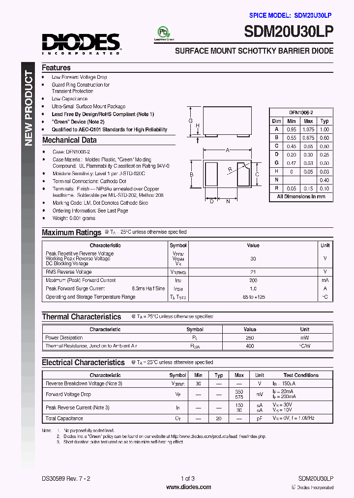 SDM20U30LP_519318.PDF Datasheet