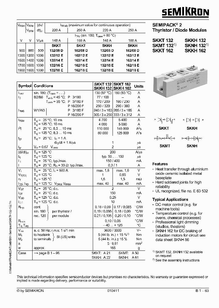 SKKT162_537199.PDF Datasheet
