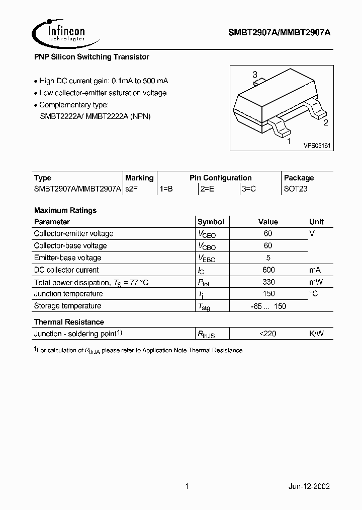 SMBT2907A_495216.PDF Datasheet