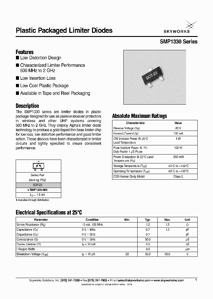 SMP1330_551714.PDF Datasheet