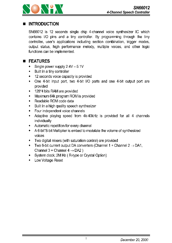 SN66012_529903.PDF Datasheet