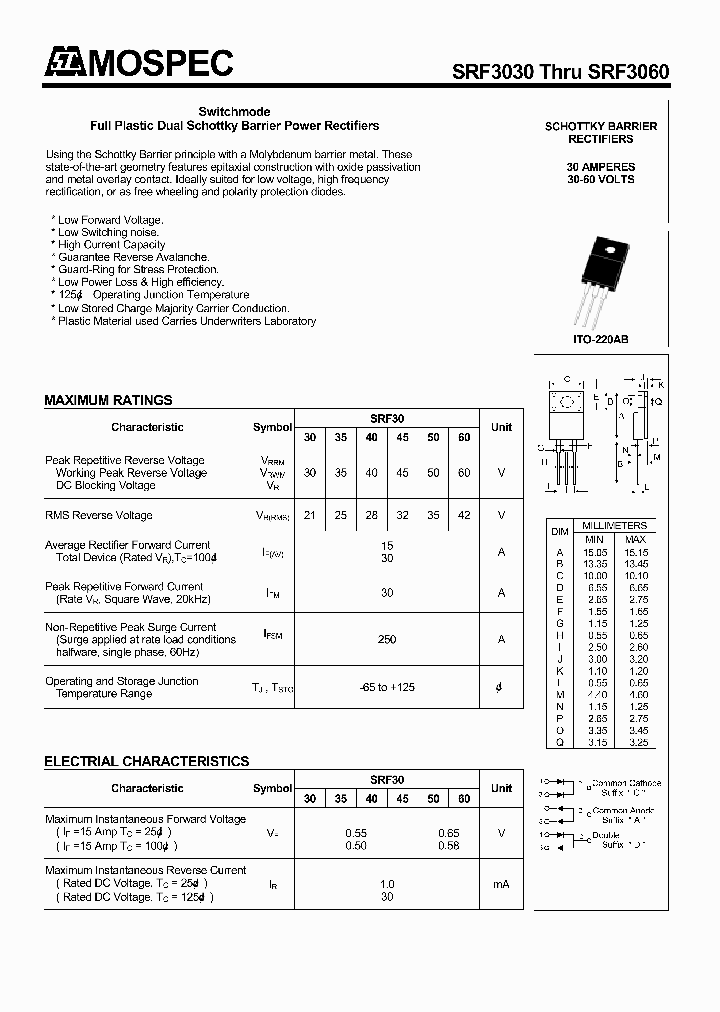 SRF3030_500897.PDF Datasheet