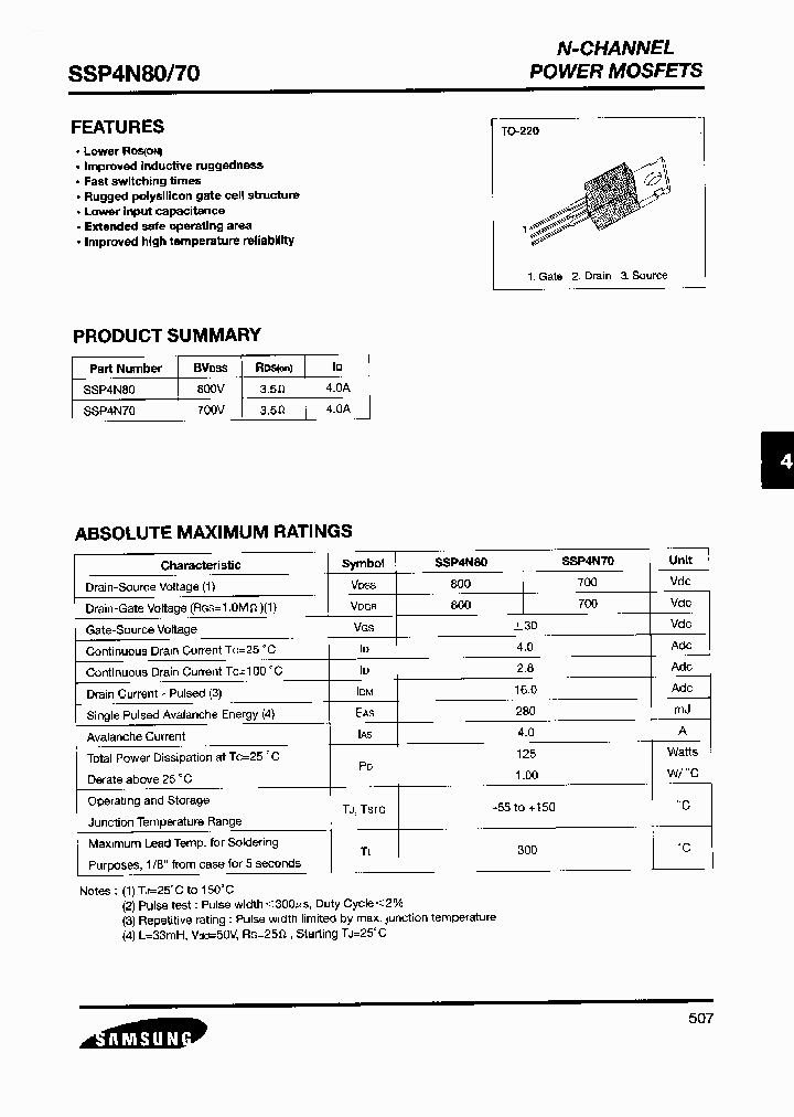 SSP4N80_521308.PDF Datasheet