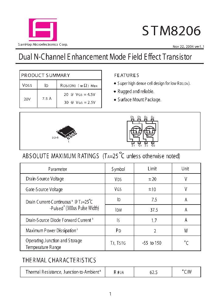STM8206_529916.PDF Datasheet