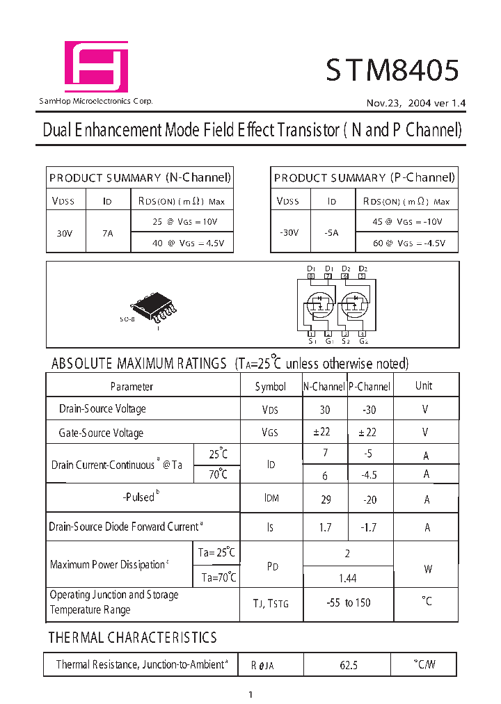 STM8405_533165.PDF Datasheet