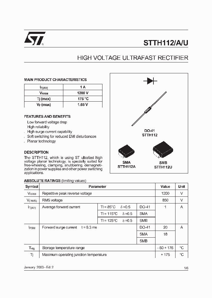 STTH112_550563.PDF Datasheet