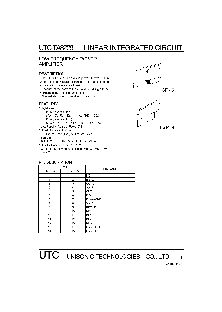 TA8229_536380.PDF Datasheet