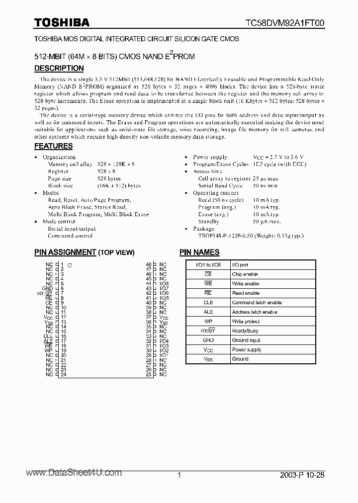 TC58DVM92A1FT00_503979.PDF Datasheet
