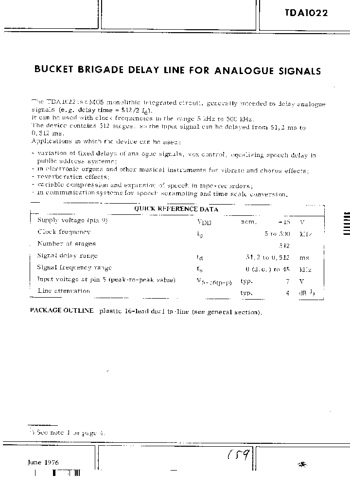 TDA1022_534223.PDF Datasheet