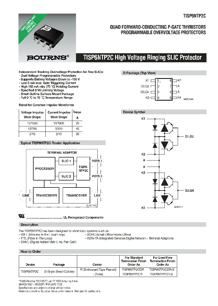 TISP6NTP2CD_525550.PDF Datasheet