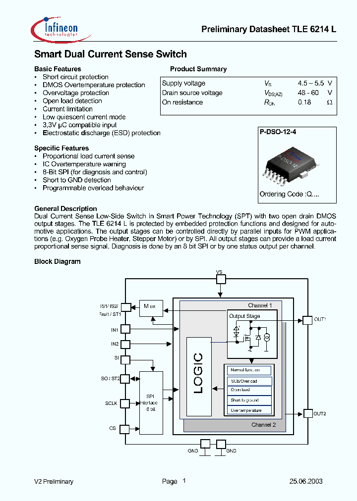 TLE6214L_506798.PDF Datasheet