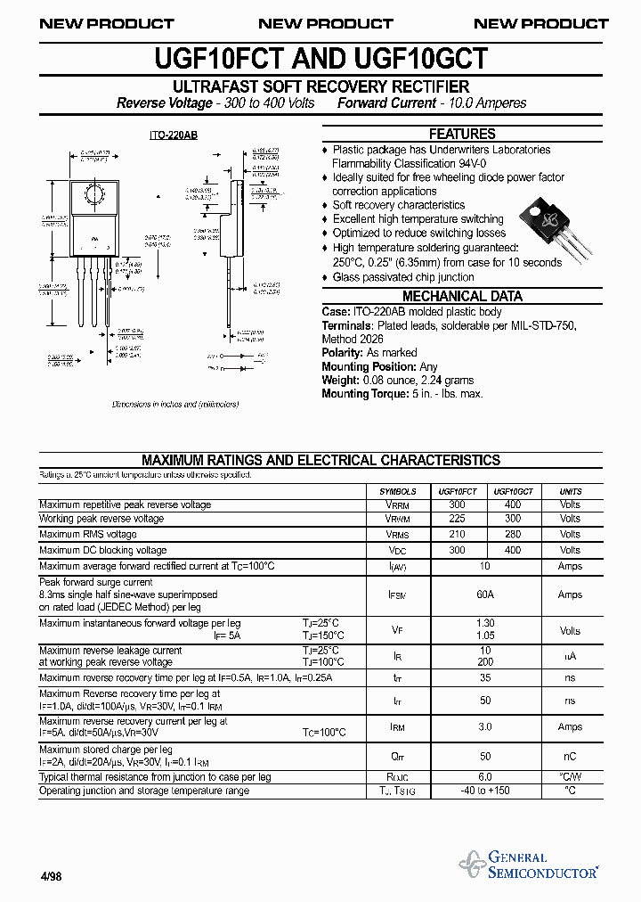 UGF10GCT_496462.PDF Datasheet